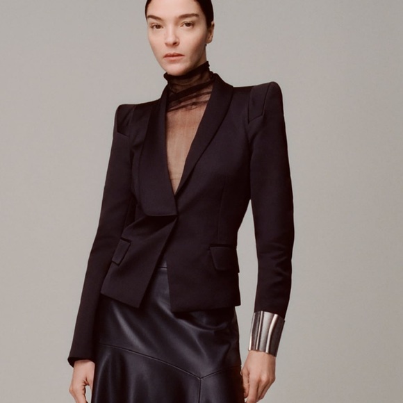 Zara Jackets & Blazers - NWOT * Zara Black Tuxedo Jacket ZW Collection Size Médium